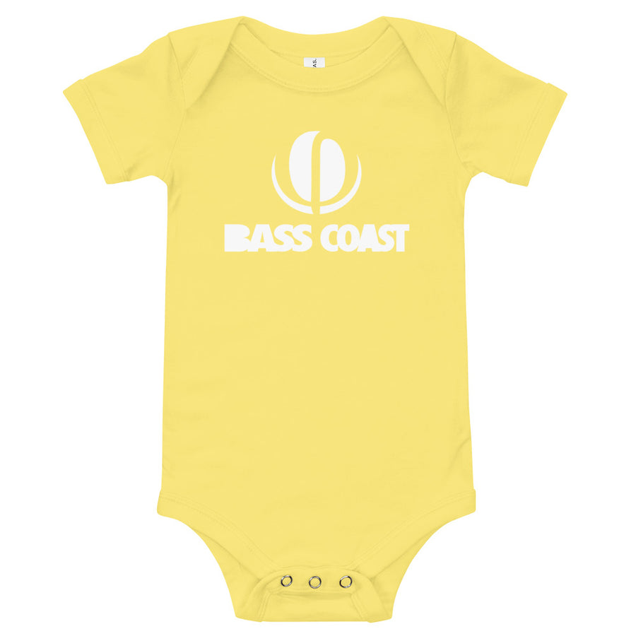 Bass Coast Eco Baby Onesie -black/white/pink/yellow