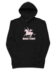 Soft Eco Unicorn Hoodie pink/black