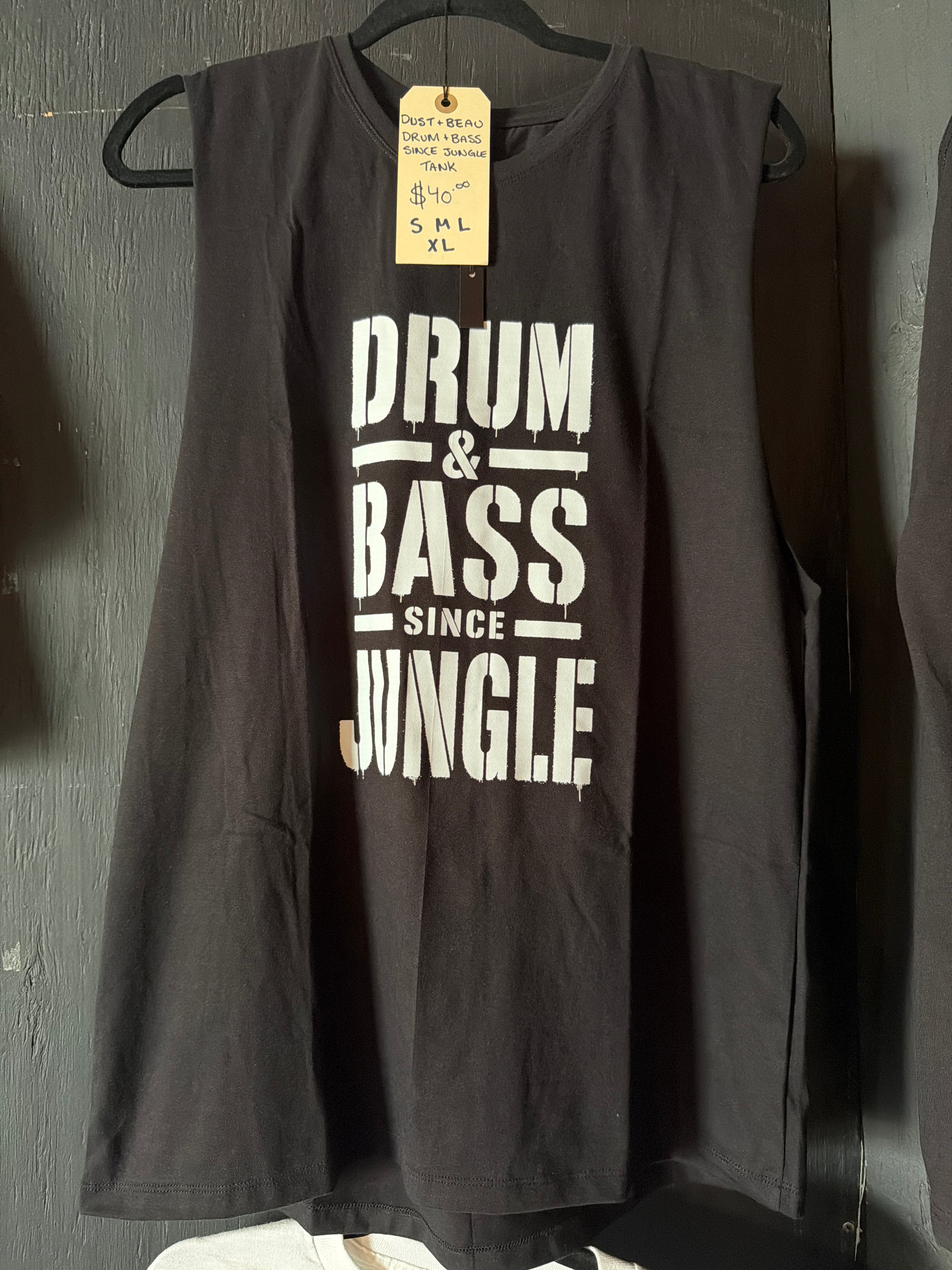 Tank Top Drum and Bass Since Jungle Black - Dust & Beau