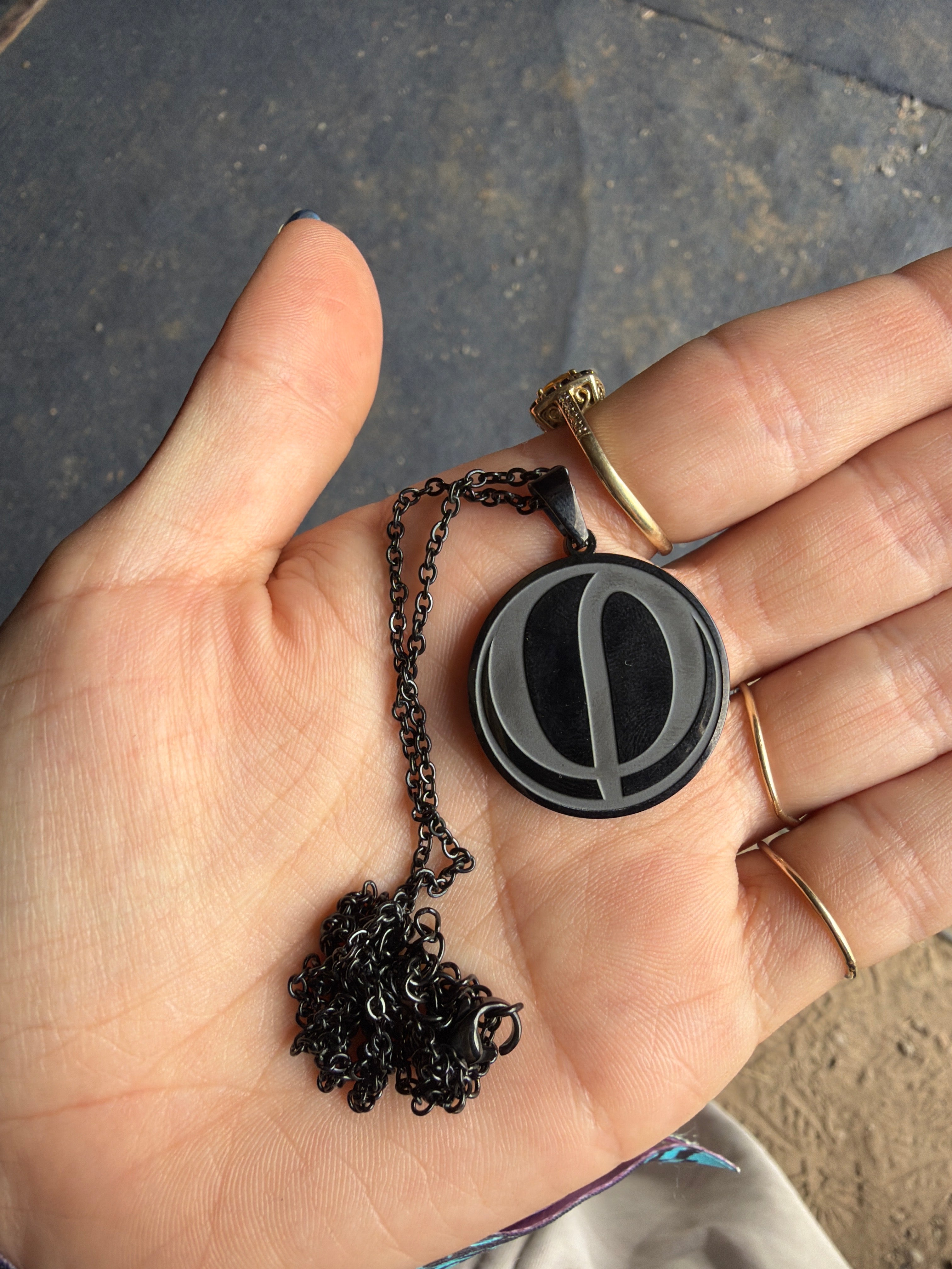 Black Phi Necklace - Dust & Beau