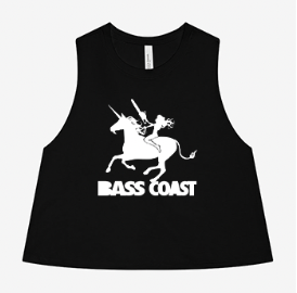 Crop Tank - Bass Coast -Unicorn