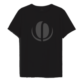 Tee - Black on Black -Bass Coast