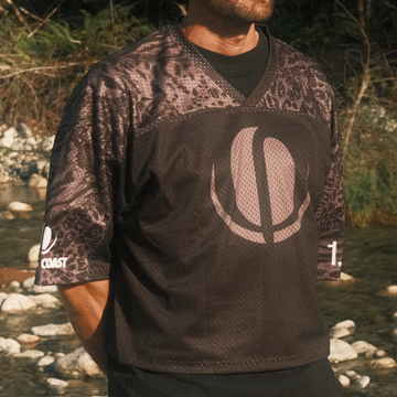 *Pre-Order* Bass Coast SPORTS! Cropped Mesh Football Jersey