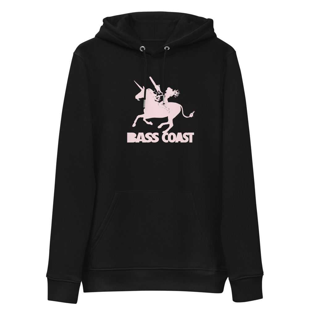 Soft Eco Unicorn Hoodie pink/black